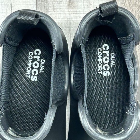 Crocs Women's Freesail Chelsea Boot Rain Pull On Lightweight Rubber Black Size 5 - Picture 11 of 15